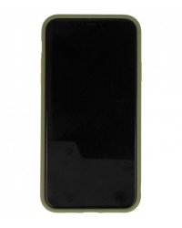 iPhone 11 Pro Max - Siliconen hardcase donker groen