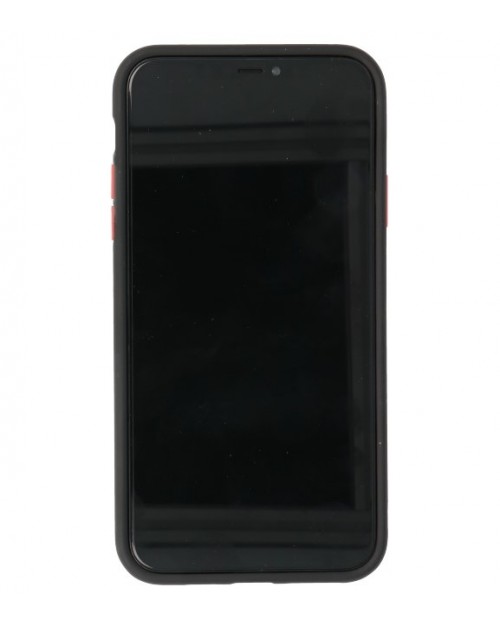 iPhone 11 Pro Max - Siliconen hardcase zwart