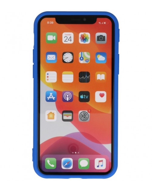iPhone 11 Pro Max - Siliconen premium blauw 