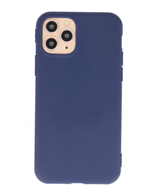 iPhone 11 Pro Max - Siliconen premium donker blauw