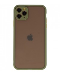 iPhone 11 Pro - Siliconen hardcase donker groen