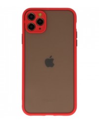 iPhone 11 Pro - Siliconen hardcase rood