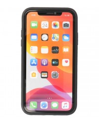 iPhone 11 - Siliconen stand hardcase geel