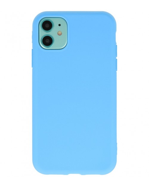 iPhone 11 - Siliconen premium licht blauw 