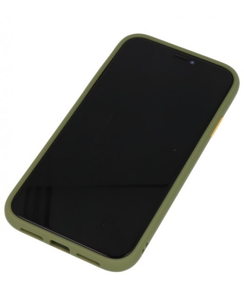 iPhone 11 - Siliconen hardcase donker groen