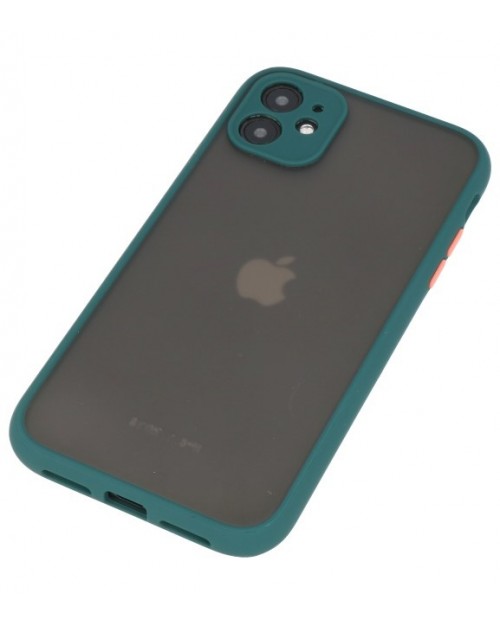 iPhone 11 - Siliconen hardcase groen