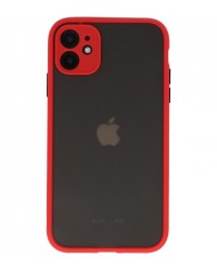 iPhone 11 - Siliconen hardcase rood