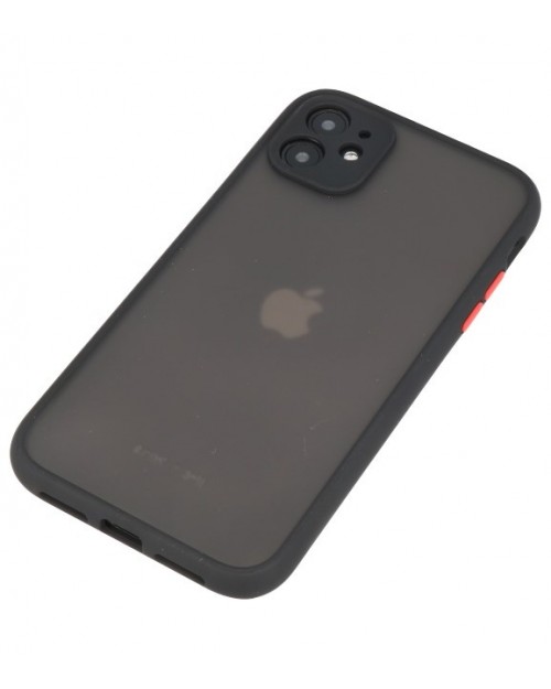 iPhone 11 - Siliconen hardcase zwart