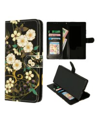 iPhone 12 Mini - Boekhoes Bloemen Geel