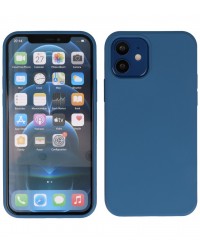 iPhone 12 mini - Siliconen blauw