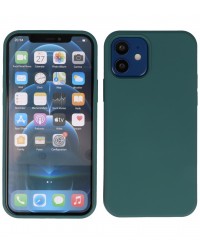 iPhone 12 mini -  Siliconen donker groen