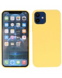 iPhone 12 mini - Siliconen geel
