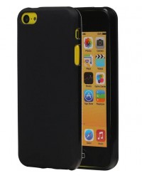 iPhone 5 SE - Siliconen transparant zwart 
