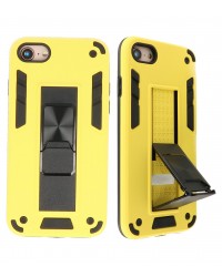 iPhone 7 / 8 / SE 2020 - Siliconen hardcase stand geel