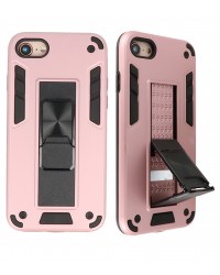 iPhone 7 / 8 / SE 2020 - Siliconen hardcase stand roze