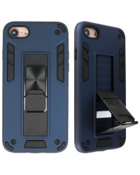 iPhone 7 / 8 / SE 2020 - Siliconen hardcase stand blauw