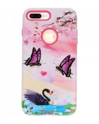 iPhone 7 / 8 Plus - Siliconen design vlinder