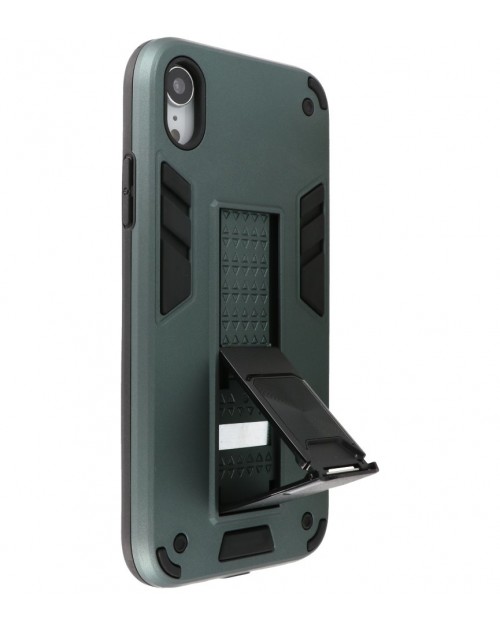iPhone XR - Siliconen hardcase donker groen