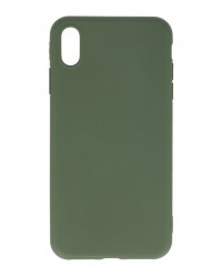 iPhone XS Max - Siliconen premium donker groen