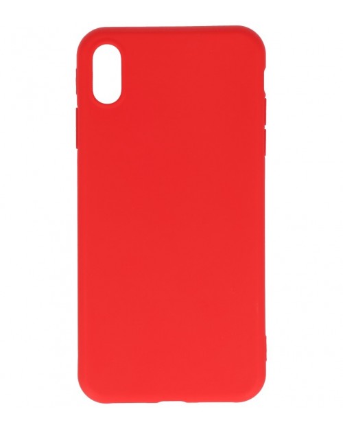 iPhone XS Max - Siliconen premium rood