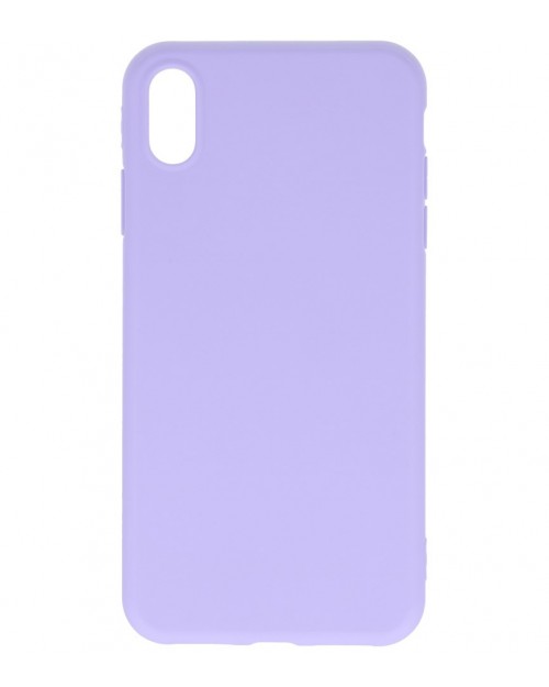 iPhone XS Max - Siliconen premium paars