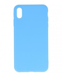 iPhone XS Max - Siliconen premium licht blauw