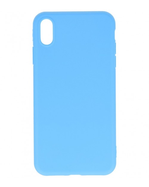 iPhone XS Max - Siliconen premium licht blauw