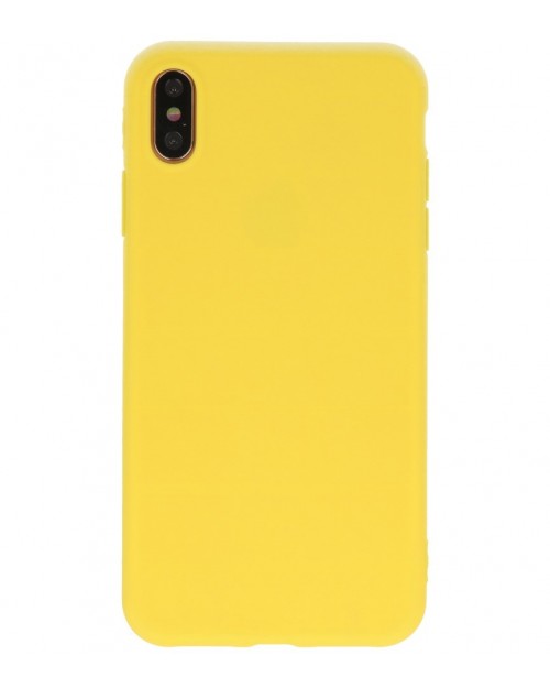 iPhone XS Max - Siliconen premium geel